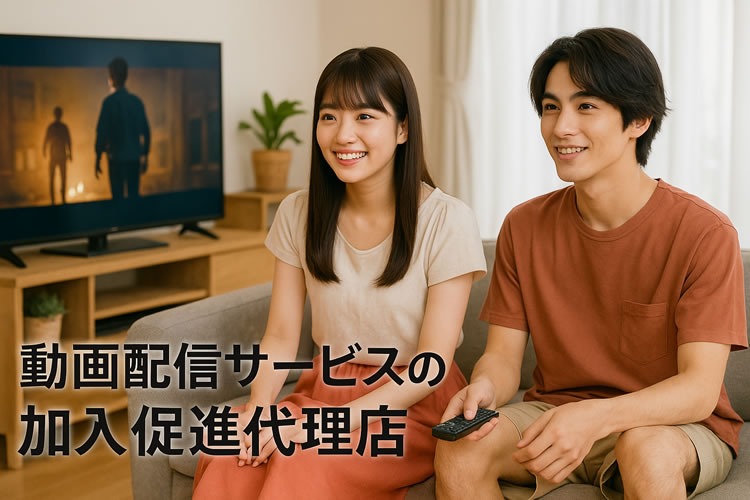 「動画配信サービス」販売代理店募集イメージ