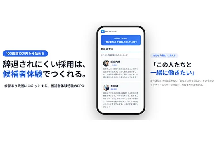 「AI採用代行サービス」トスアップ代理店募集イメージ